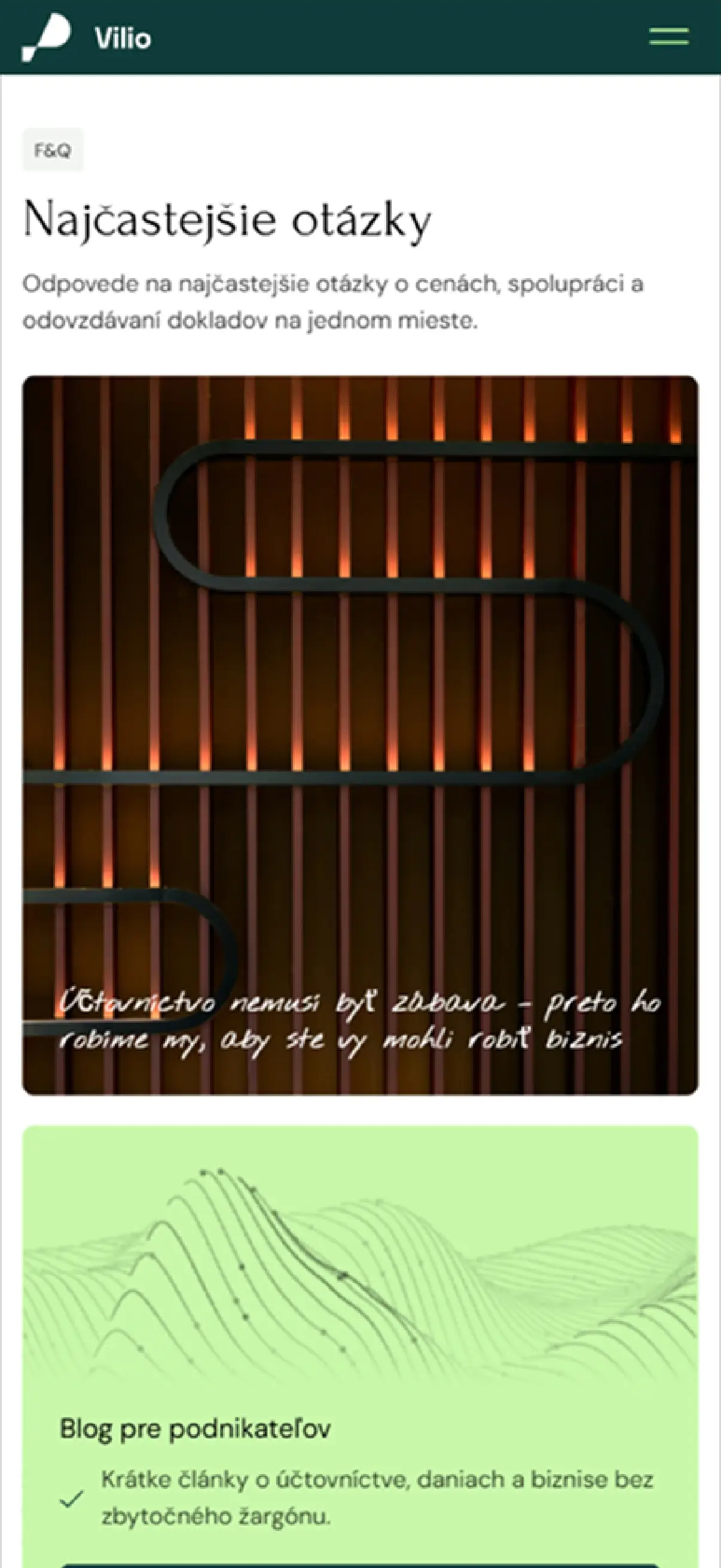 Vilio — Tvorba webstránok | Metinas