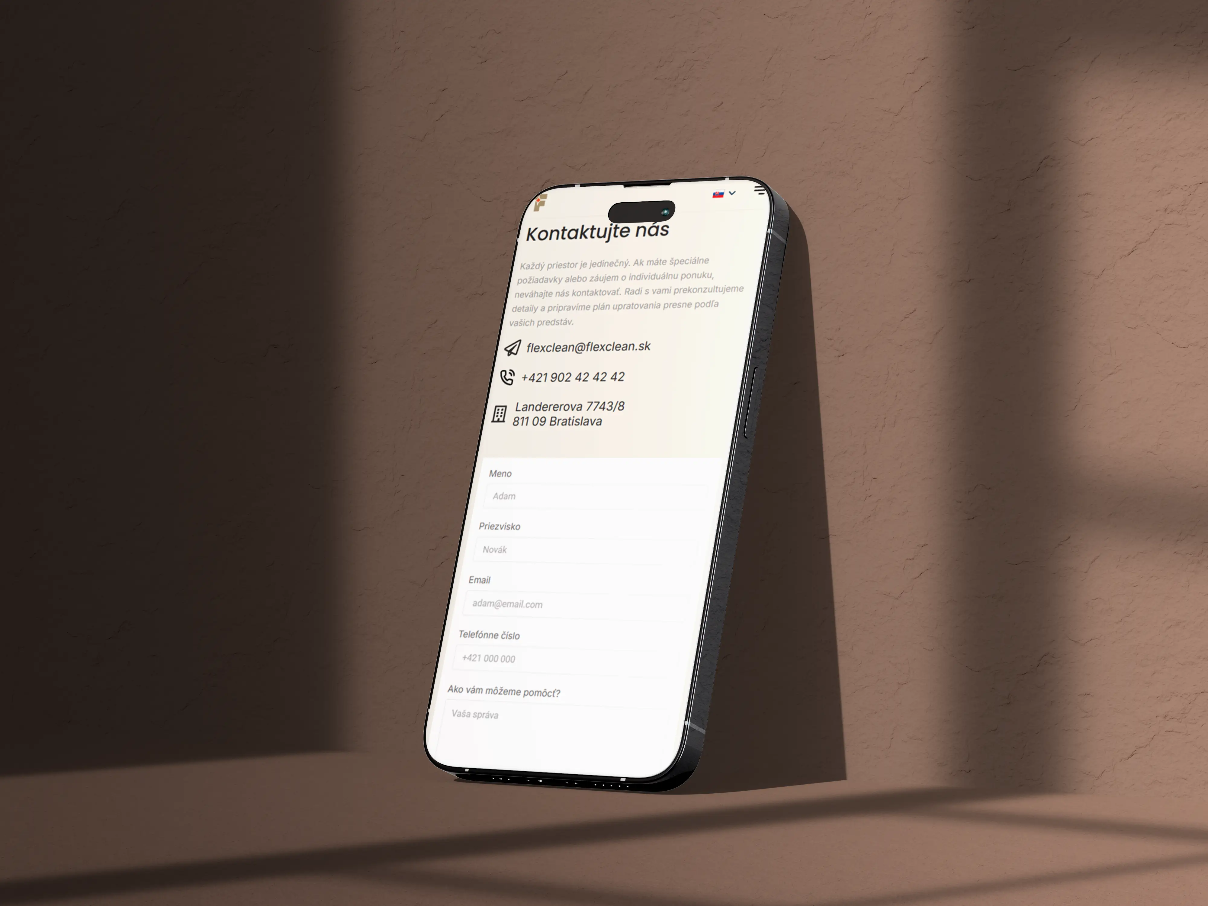 FlexClean — Tvorba webstránok | Metinas